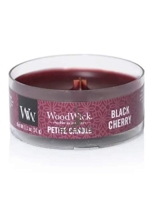 Woodwick Petite Black Cherry Черешня свеча ароматическая